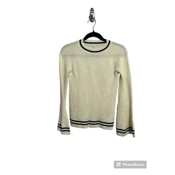 Moussy Cream Sweater with Black Trim - Picture 1 of 5